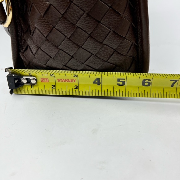 MICHAEL KORS HAMILTON LARGE HAMILTON WOVEN LEATHER LUGGAGE BROWN TOTE BAG NWT - Picture 12 of 12